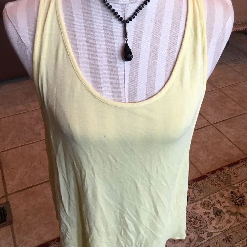 SOFT YELLOW Tank Worn Once if Ever